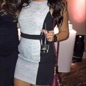 Black and White BCBG Generation Mini Dress